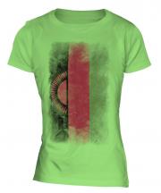 Malawi Faded Flag Ladies T-Shirt