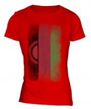 Malawi Faded Flag Ladies T-Shirt
