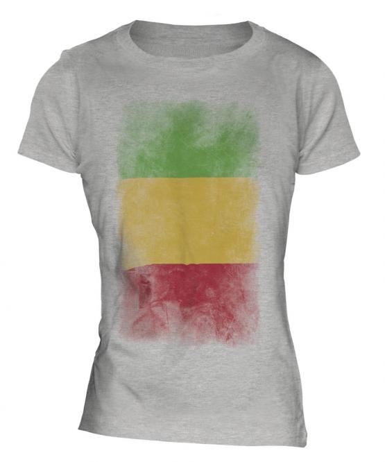 Mali Faded Flag Ladies T-Shirt