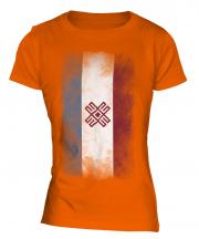 Mari El Faded Flag Ladies T-Shirt