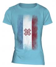 Mari El Faded Flag Ladies T-Shirt