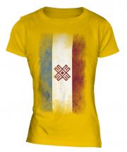 Mari El Faded Flag Ladies T-Shirt
