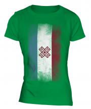 Mari El Faded Flag Ladies T-Shirt