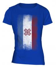 Mari El Faded Flag Ladies T-Shirt