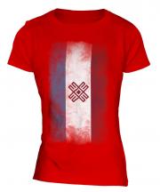 Mari El Faded Flag Ladies T-Shirt
