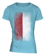 Monaco Faded Flag Ladies T-Shirt