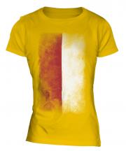 Monaco Faded Flag Ladies T-Shirt