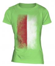 Monaco Faded Flag Ladies T-Shirt