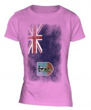 Montserrat Faded Flag Ladies T-Shirt