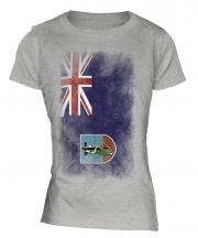 Montserrat Faded Flag Ladies T-Shirt
