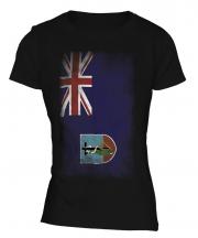 Montserrat Faded Flag Ladies T-Shirt