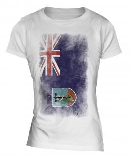 Montserrat Faded Flag Ladies T-Shirt