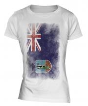 Montserrat Faded Flag Ladies T-Shirt