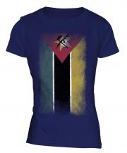 Mozambique Faded Flag Ladies T-Shirt