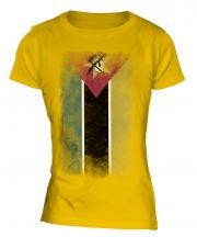 Mozambique Faded Flag Ladies T-Shirt