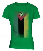 Mozambique Faded Flag Ladies T-Shirt