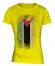 Mozambique Faded Flag Ladies T-Shirt
