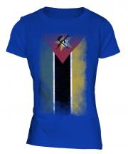 Mozambique Faded Flag Ladies T-Shirt