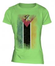 Mozambique Faded Flag Ladies T-Shirt