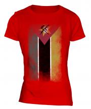 Mozambique Faded Flag Ladies T-Shirt