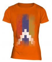 Nagorno-Karabakh Republic Faded Flag Ladies T-Shirt