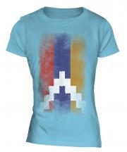 Nagorno-Karabakh Republic Faded Flag Ladies T-Shirt
