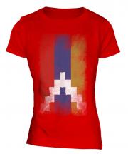 Nagorno-Karabakh Republic Faded Flag Ladies T-Shirt