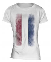 Netherlands Faded Flag Ladies T-Shirt