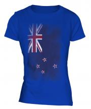 New Zealand Faded Flag Ladies T-Shirt