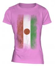 Niger Faded Flag Ladies T-Shirt