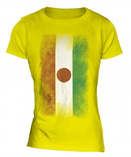 Niger Faded Flag Ladies T-Shirt