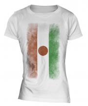 Niger Faded Flag Ladies T-Shirt