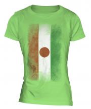 Niger Faded Flag Ladies T-Shirt