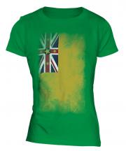 Niue Faded Flag Ladies T-Shirt