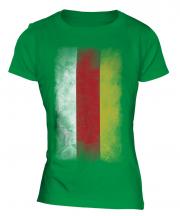 North Ossetia Faded Flag Ladies T-Shirt