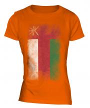 Oman Faded Flag Ladies T-Shirt