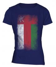 Oman Faded Flag Ladies T-Shirt