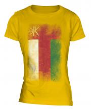 Oman Faded Flag Ladies T-Shirt