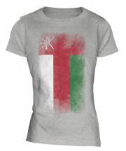 Oman Faded Flag Ladies T-Shirt