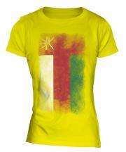 Oman Faded Flag Ladies T-Shirt