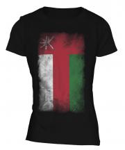 Oman Faded Flag Ladies T-Shirt