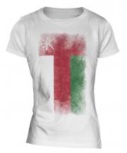 Oman Faded Flag Ladies T-Shirt