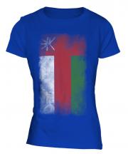 Oman Faded Flag Ladies T-Shirt