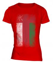 Oman Faded Flag Ladies T-Shirt