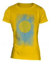 Palau Faded Flag Ladies T-Shirt