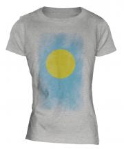 Palau Faded Flag Ladies T-Shirt