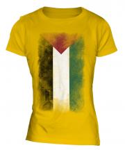 Palestine Faded Flag Ladies T-Shirt
