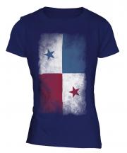 Panama Faded Flag Ladies T-Shirt