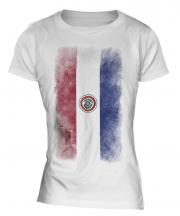 Paraguay Faded Flag Ladies T-Shirt
