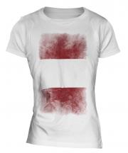 Peru Faded Flag Ladies T-Shirt